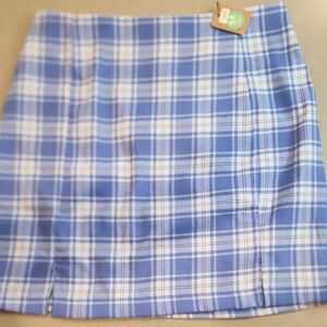 🩶Love on a Hanger Blue and White Mini Pencil Skirt